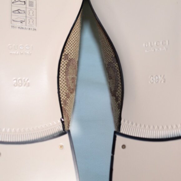 NWB Gucci Jumbo GG Supreme Princetown Horsebit Flats Mules Slip Ons 39.5 475094 - Picture 9 of 9